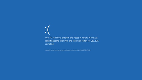 ლურჯი ეკრანი Windows 10